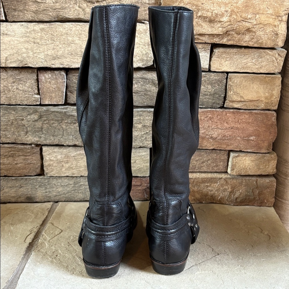 Franco Sarto sz 10 Larriat artisan collection black leather western tall boots - Picture 8 of 16